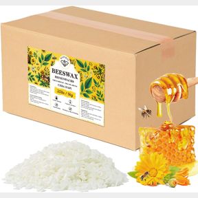 ORGANIC BEESWAX PELLETS 20LB, VEGISHINE PURE AND NATURAL WHITE BEESWAX FOR CANDLE MAKING, DIY SKIN CARE, LIP BALM, POLISHING, LOTI