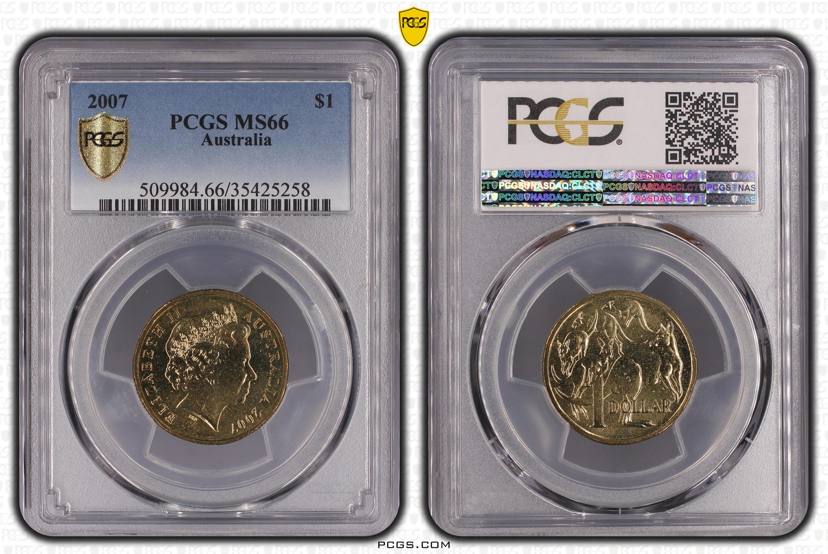 One Dollar, 2007, PCGS MS 66