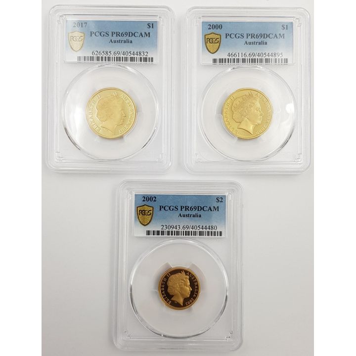 PCGS Graded Coins (x3)