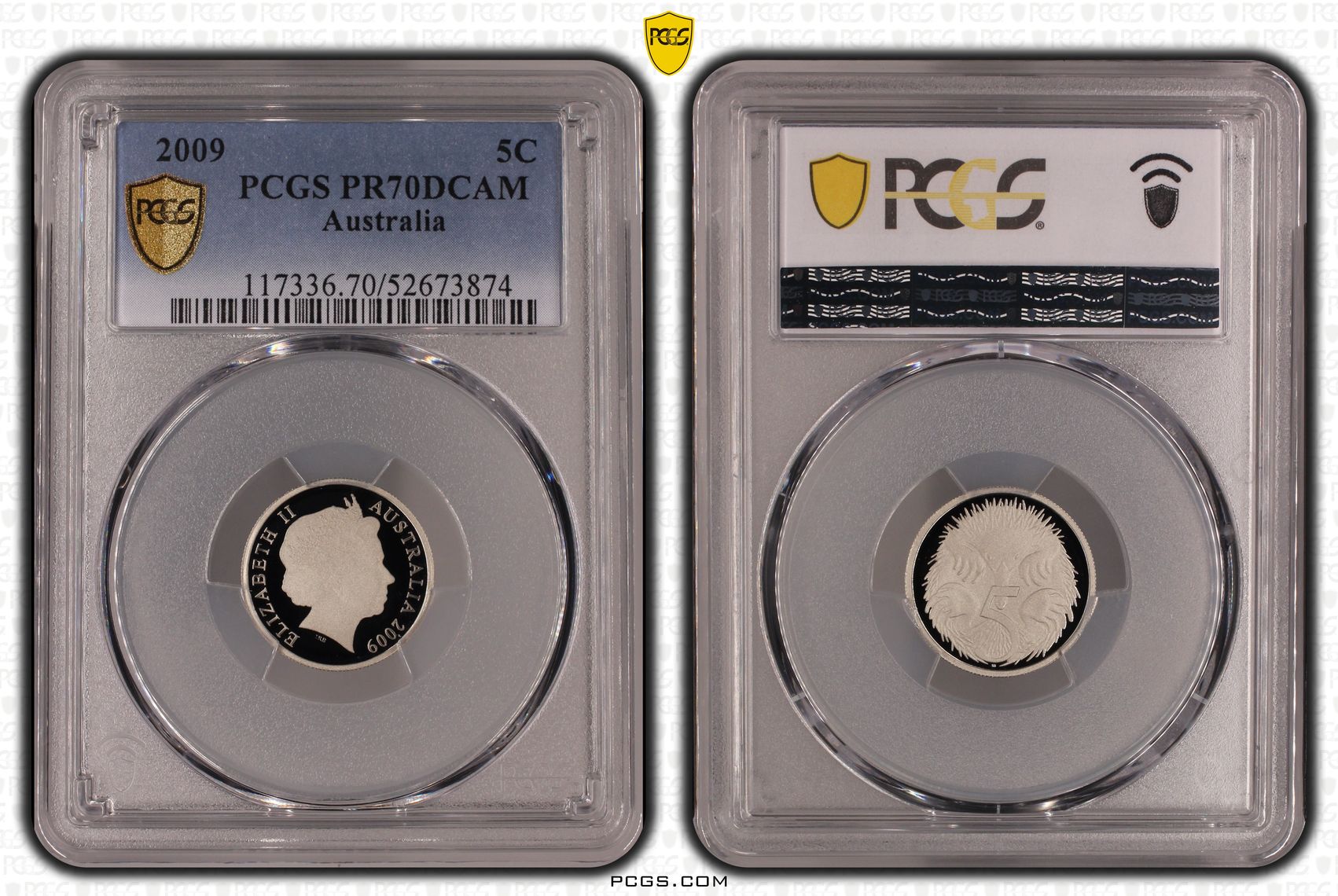 Five Cent, 2009, PCGS PR70DCAM