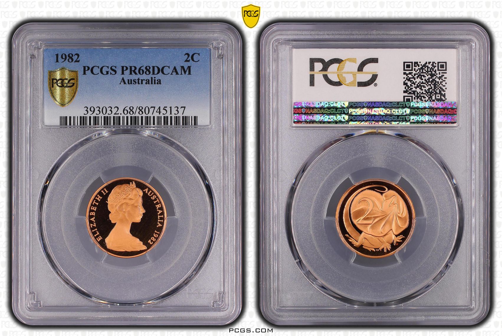 1982 Australia Two Cent, 2c PCGS - PR68DCAM -137