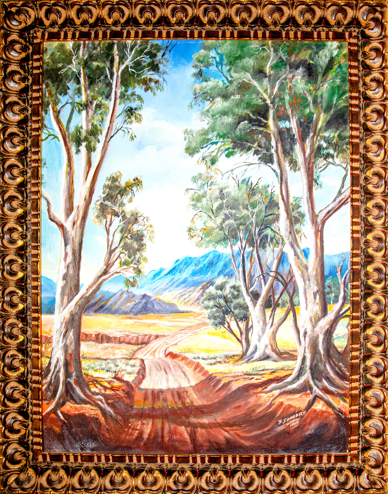 396 · B. Sanders, Untitled (Australian Mountain Landscape), 1968