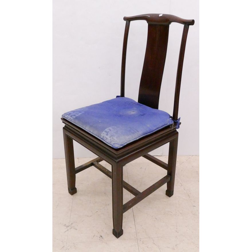 Chinese Rosewood Yoke Back Sidechair- 36x16x16''