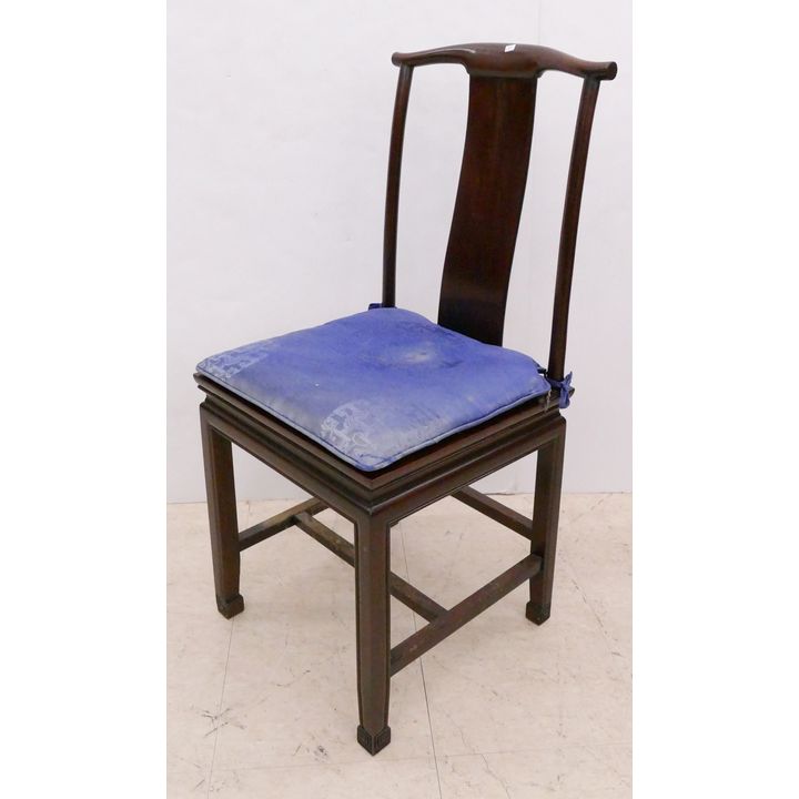 Chinese Rosewood Yoke Back Sidechair- 36x16x16''