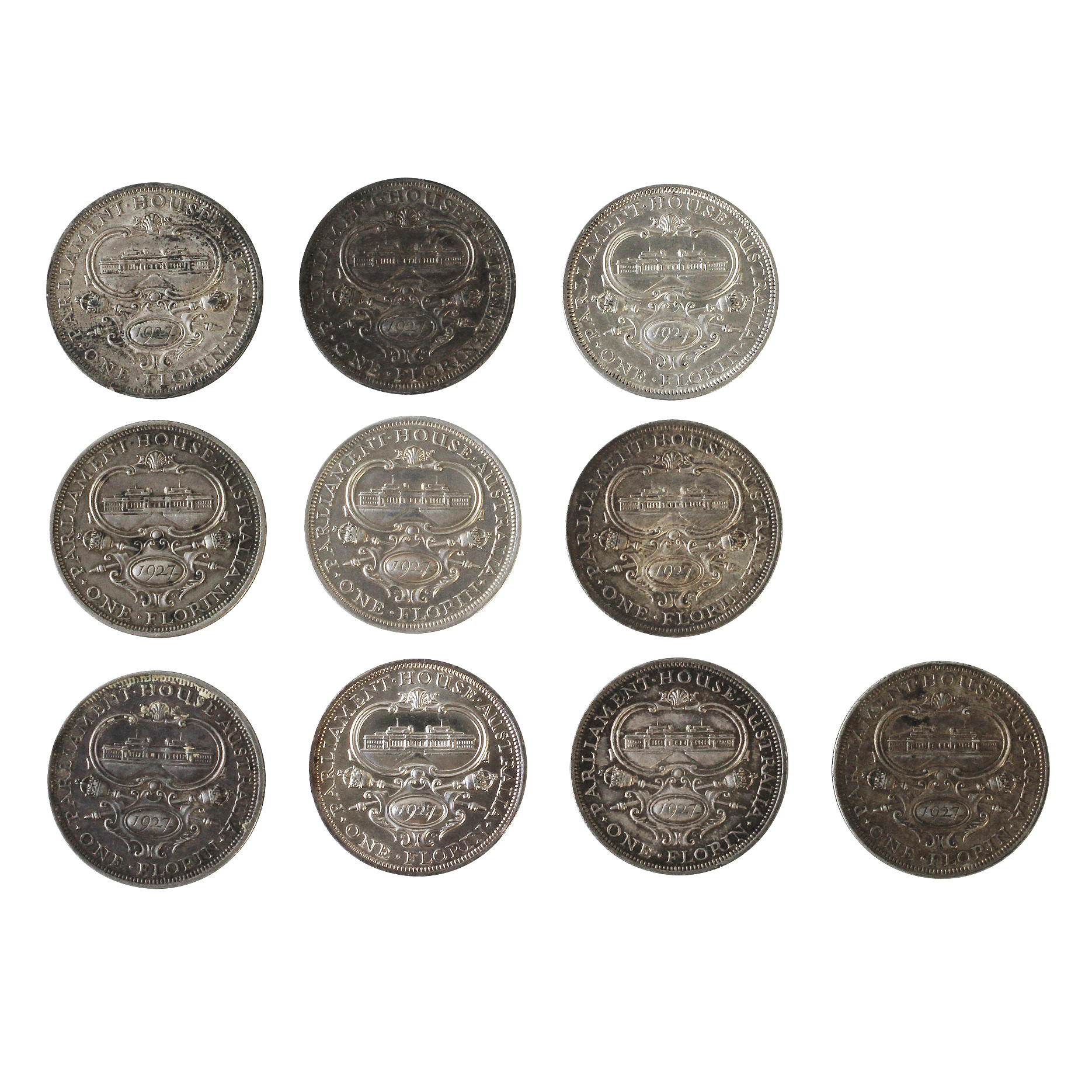 Group, Florins, 1927, EF