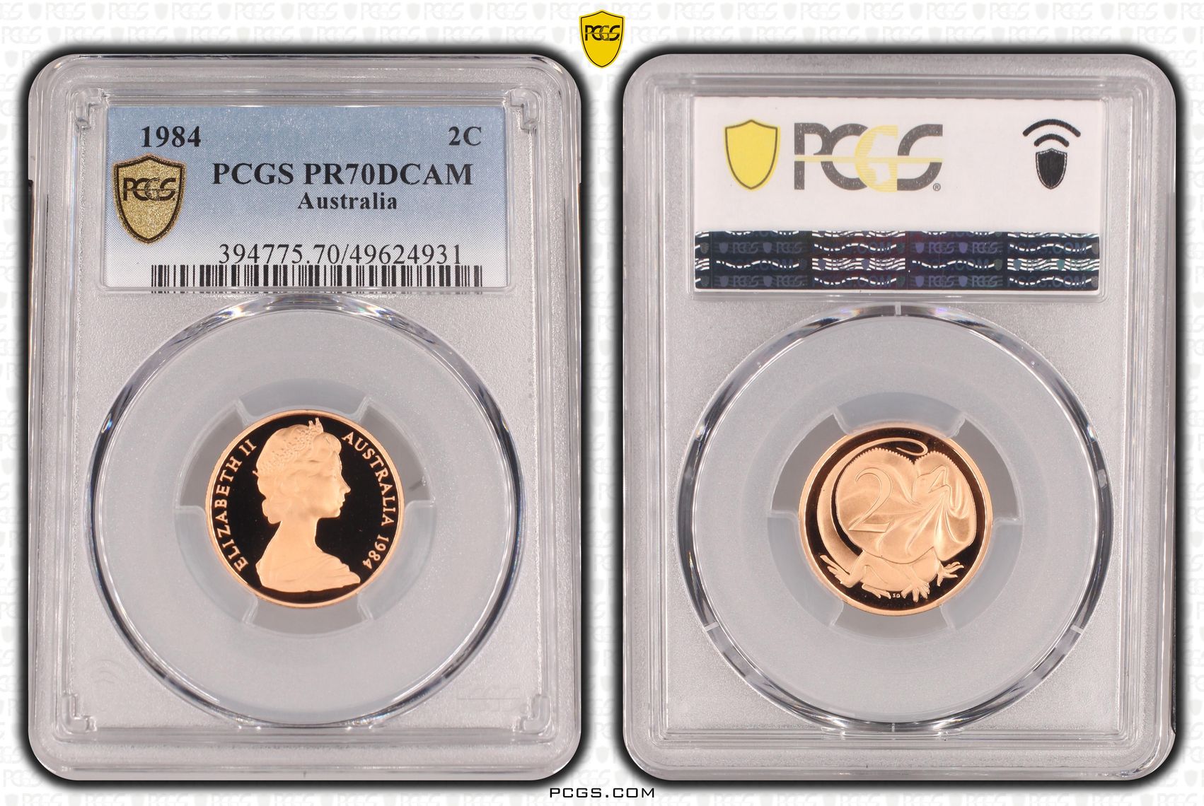 Two Cent, 1984, Pcgs Pr70dcam
