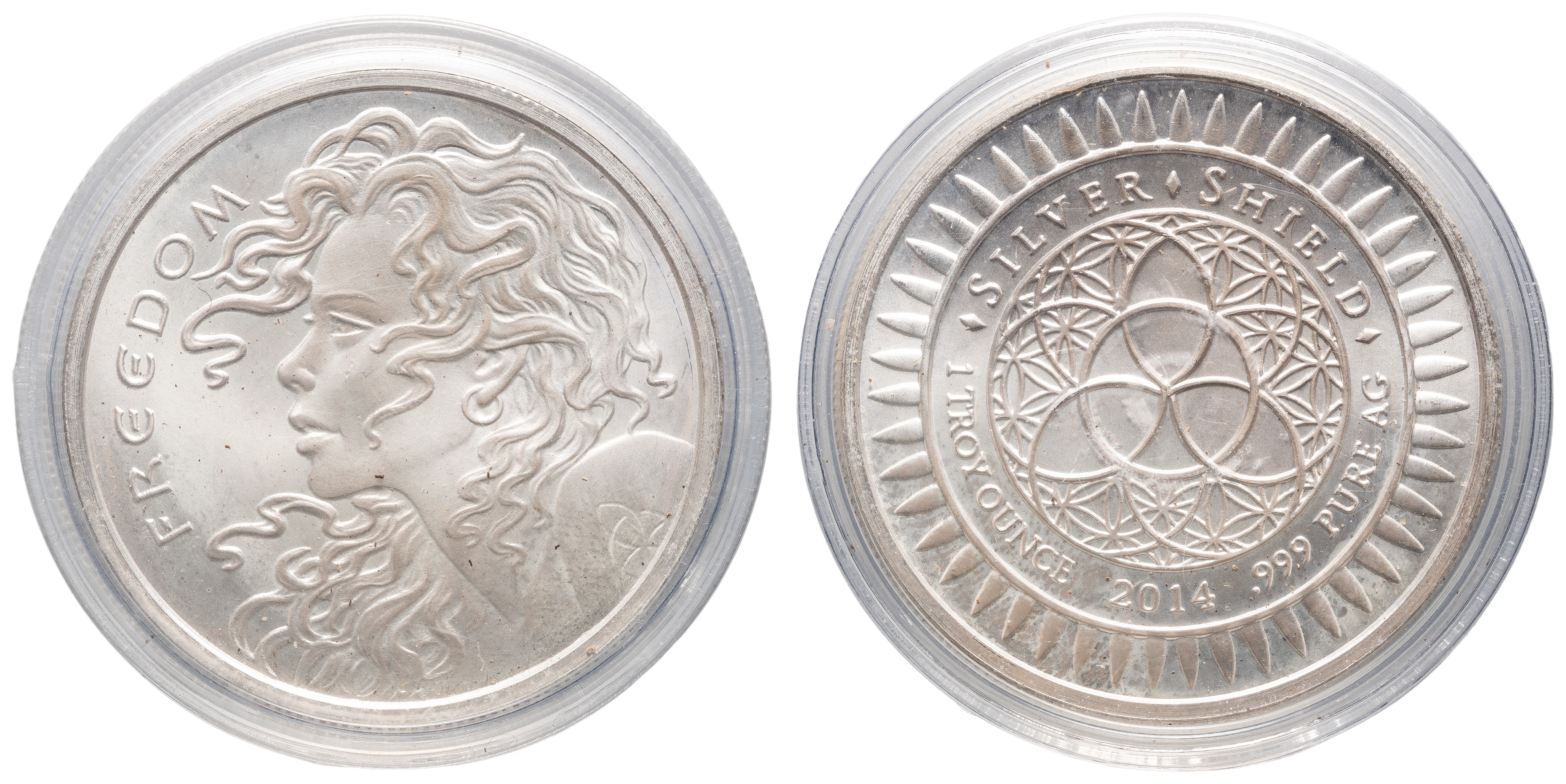 Freedom - Silver Shield 1 Troy Ounce Round, 2014