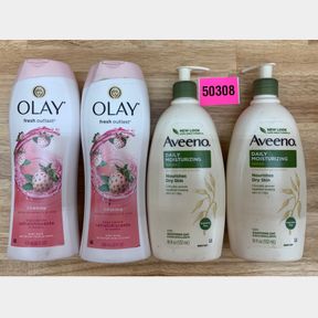 2X AVEENO DAILY MOISTURIZING LOTION & 2X OLAY BODYWASH