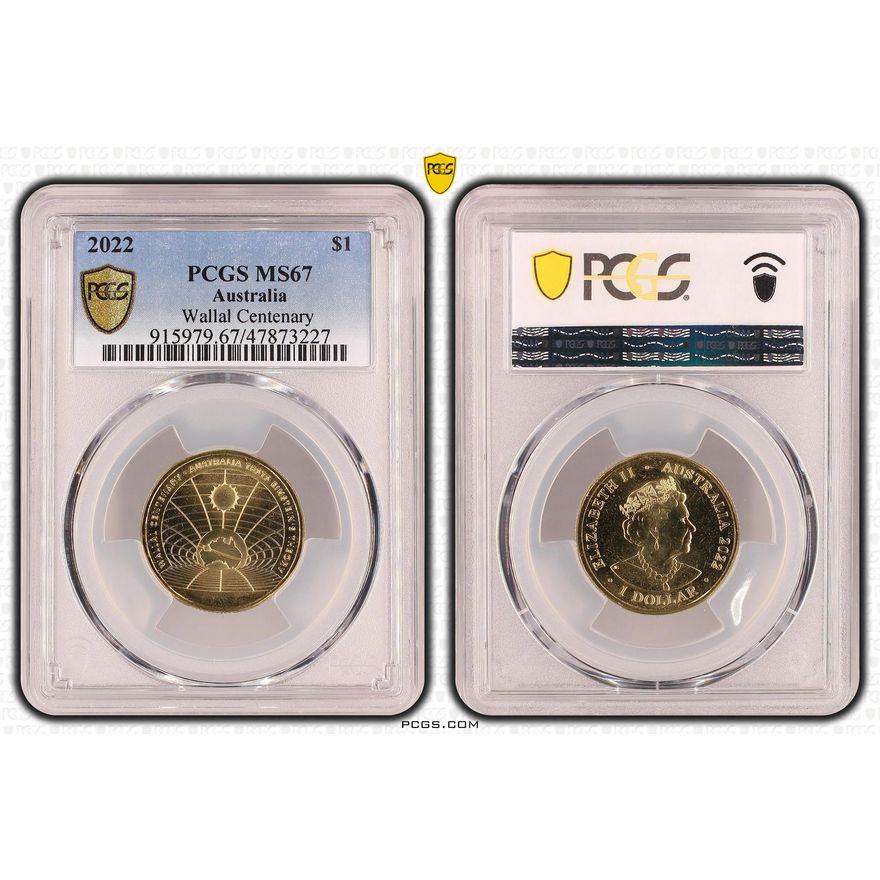 Wallal Centenary, One Dollar, 2022, PCGS MS 67