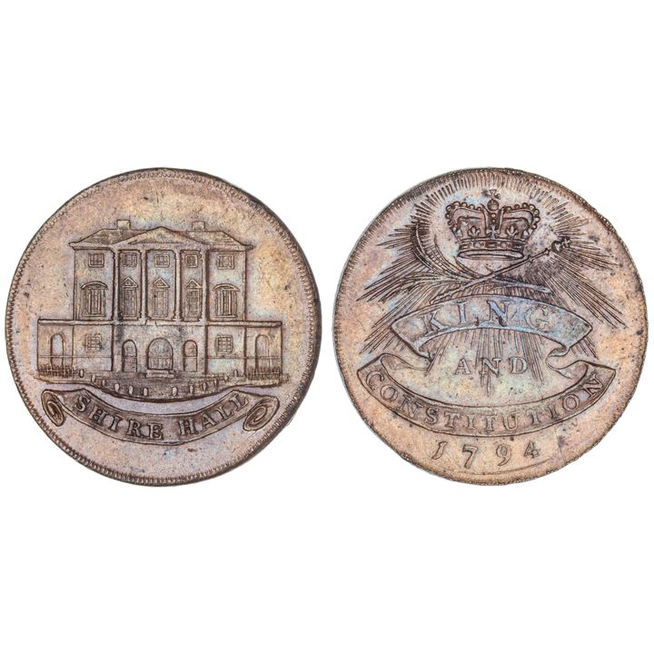 Great Britain, Halfpenny, 1794, EF