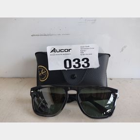 RAY-BAN UNISEX 0RB4407 SUNGLASSES - POLISHED BLACK TRANSPARENT