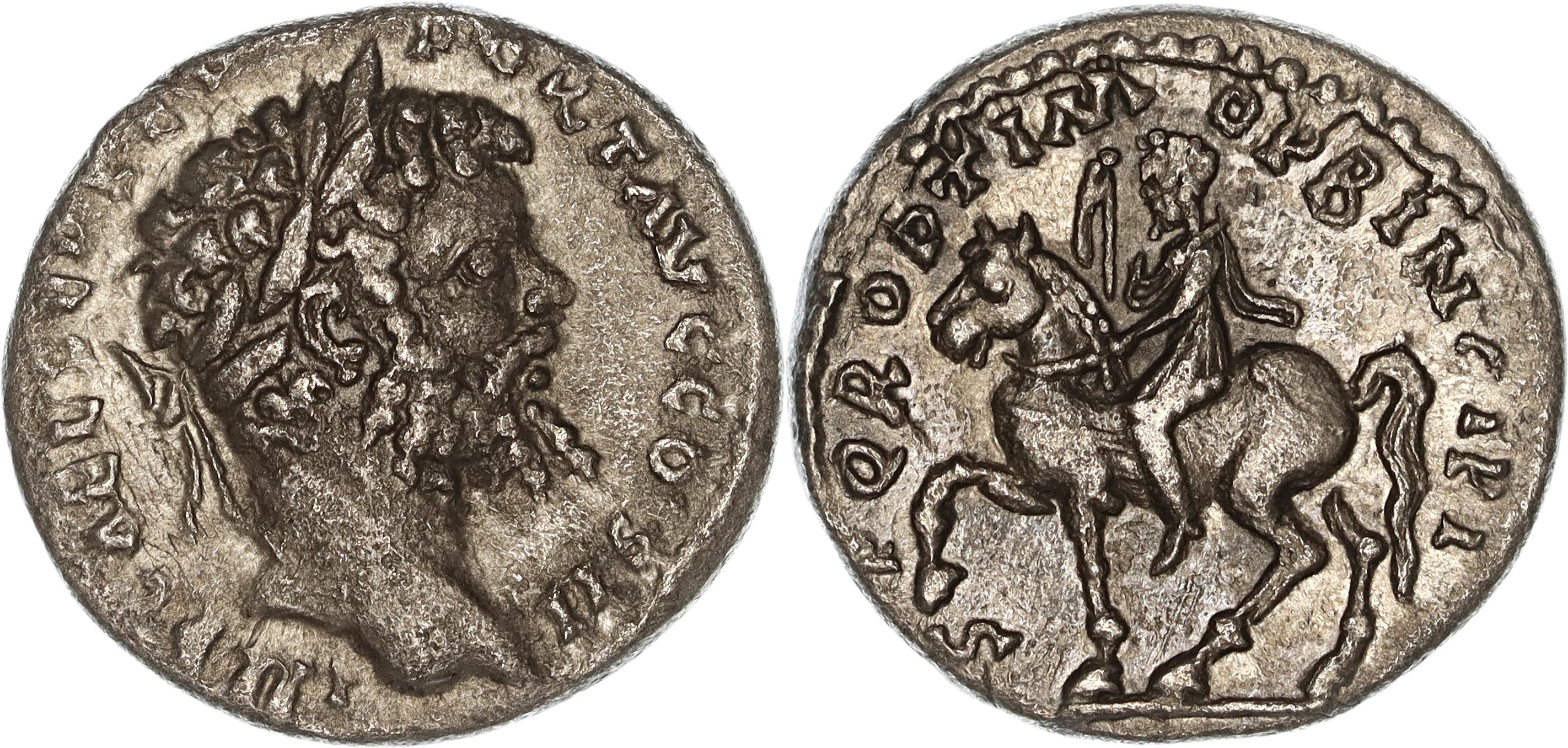 Roman Empire, Septimius Severus, Silver Denarius, 194-195 AD, nVF