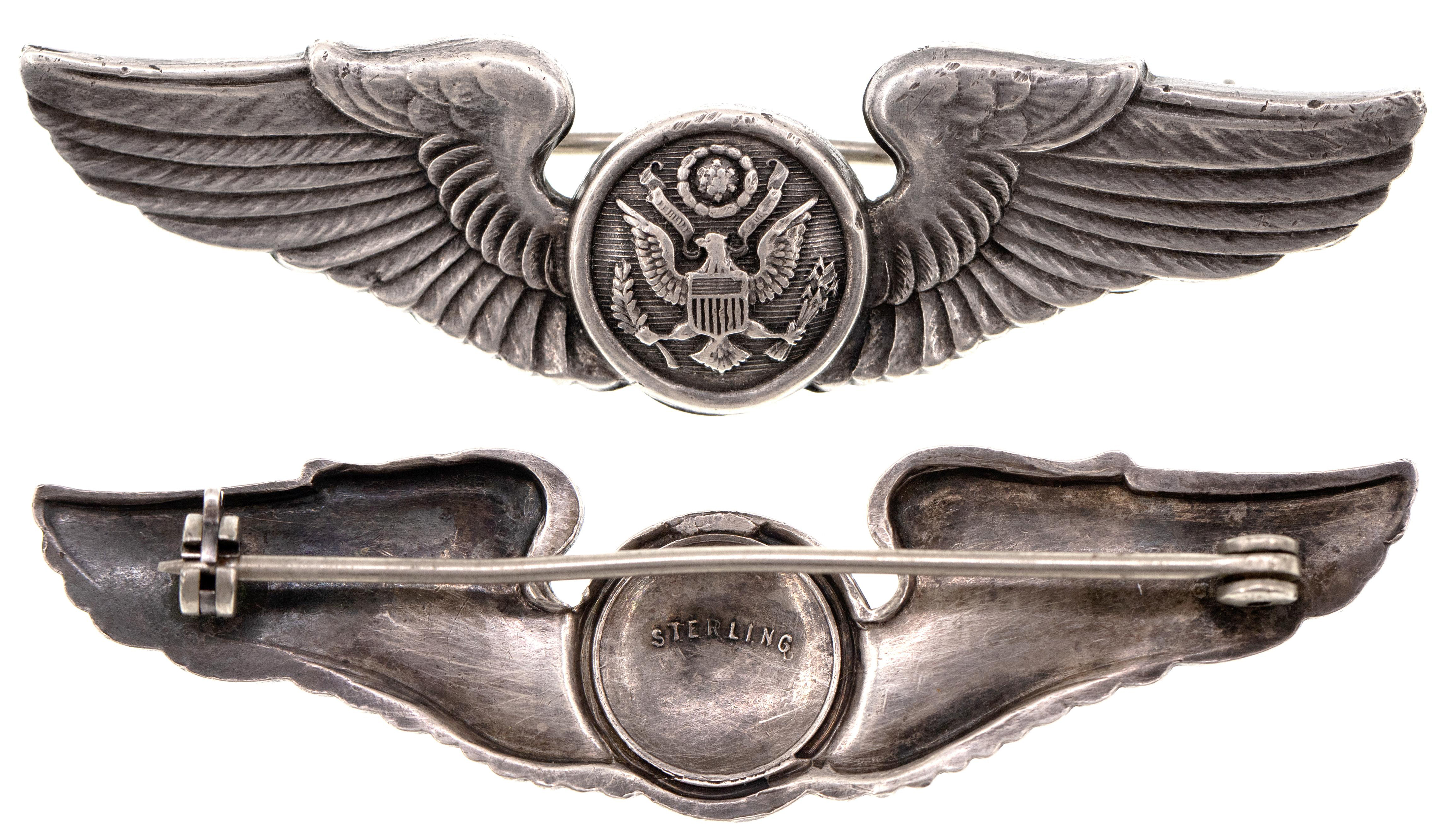 United States, Silver USAAF Pilot's Wings, 1942 - 1945, VGC