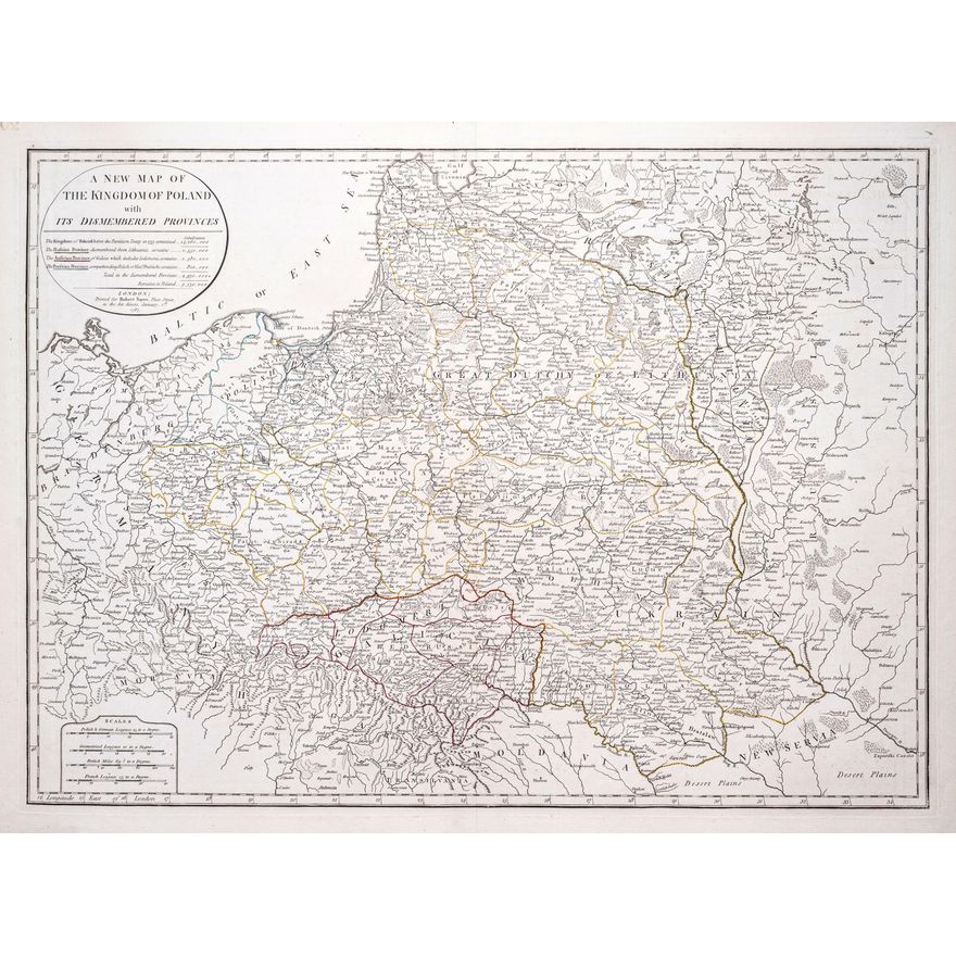 Robert Sayer | A new map of the Kingdom of Poland