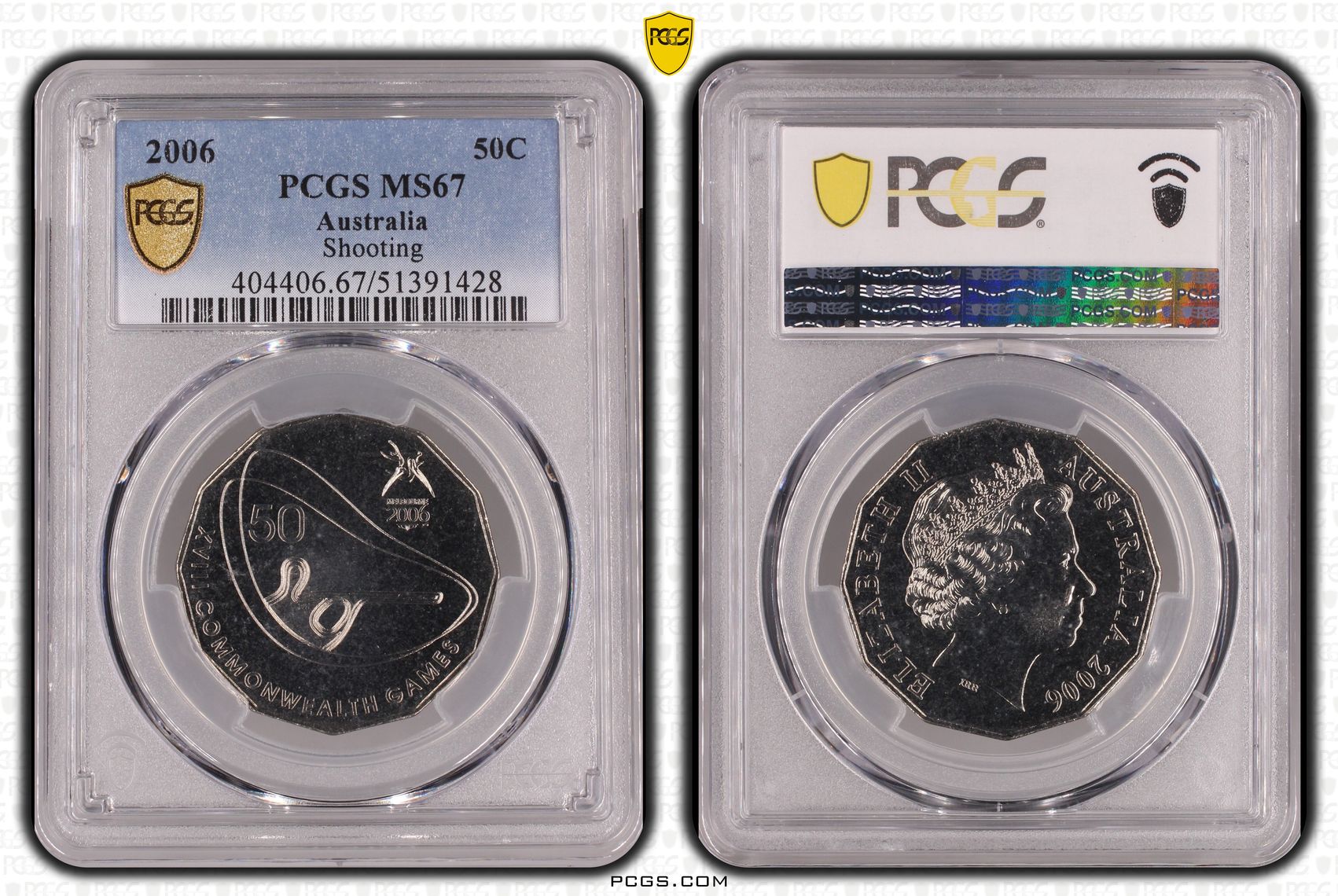 Shooting, Fifty Cent, 2006, PCGS MS67