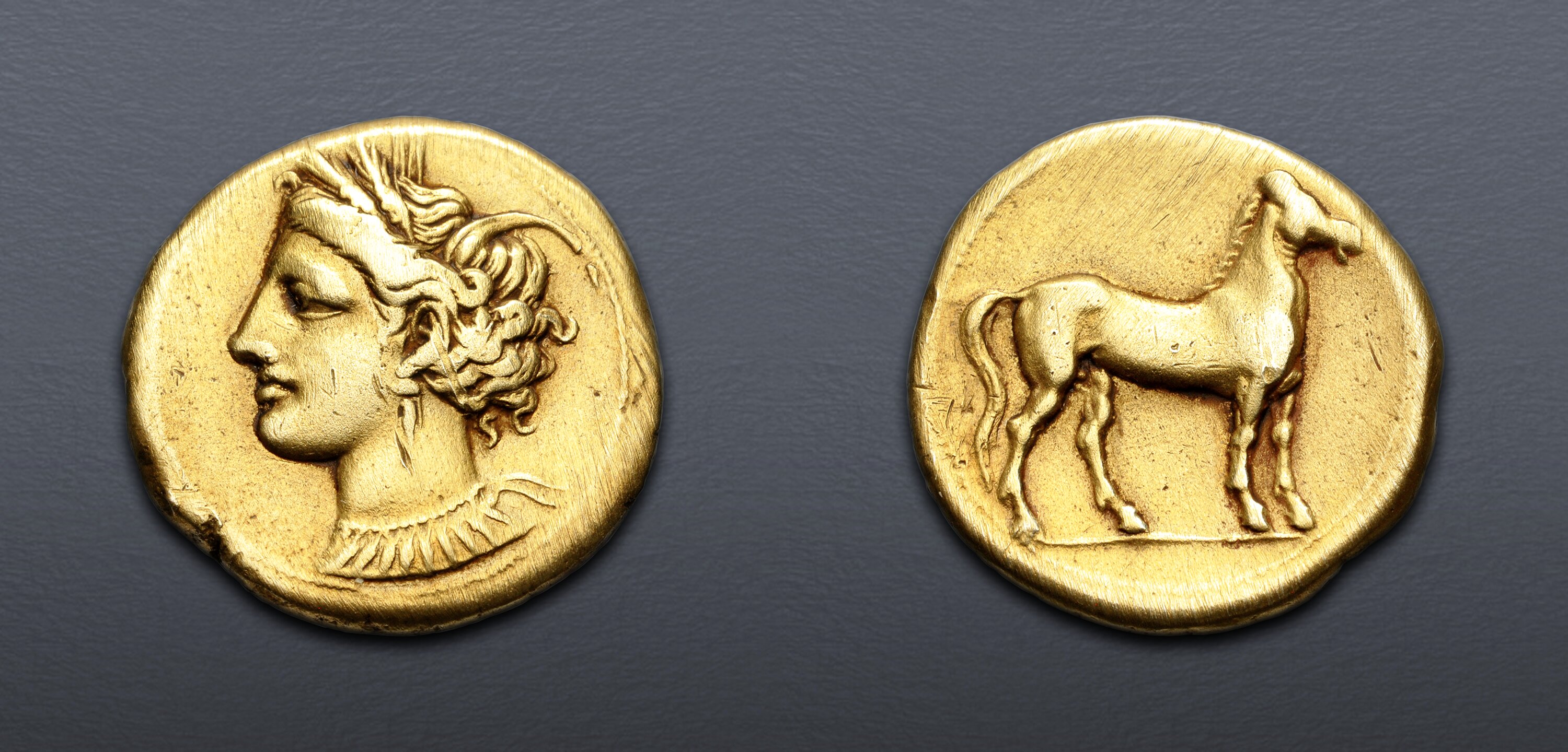CARTHAGE. Circa 290-270 BC. EL Stater (19.5mm, 7.27 g, 12h). Carthage ...