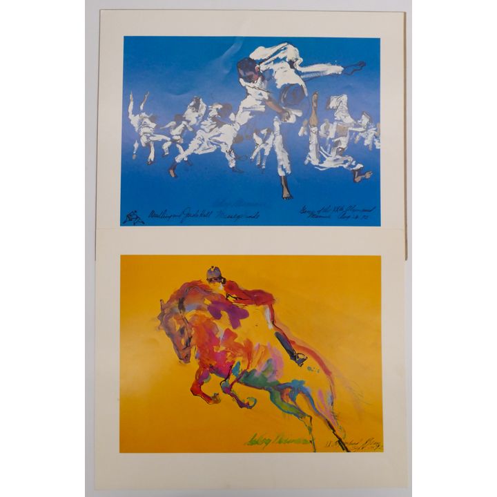 2pc Leroy Neiman Olympic Prints 14.5'' x 17.5''