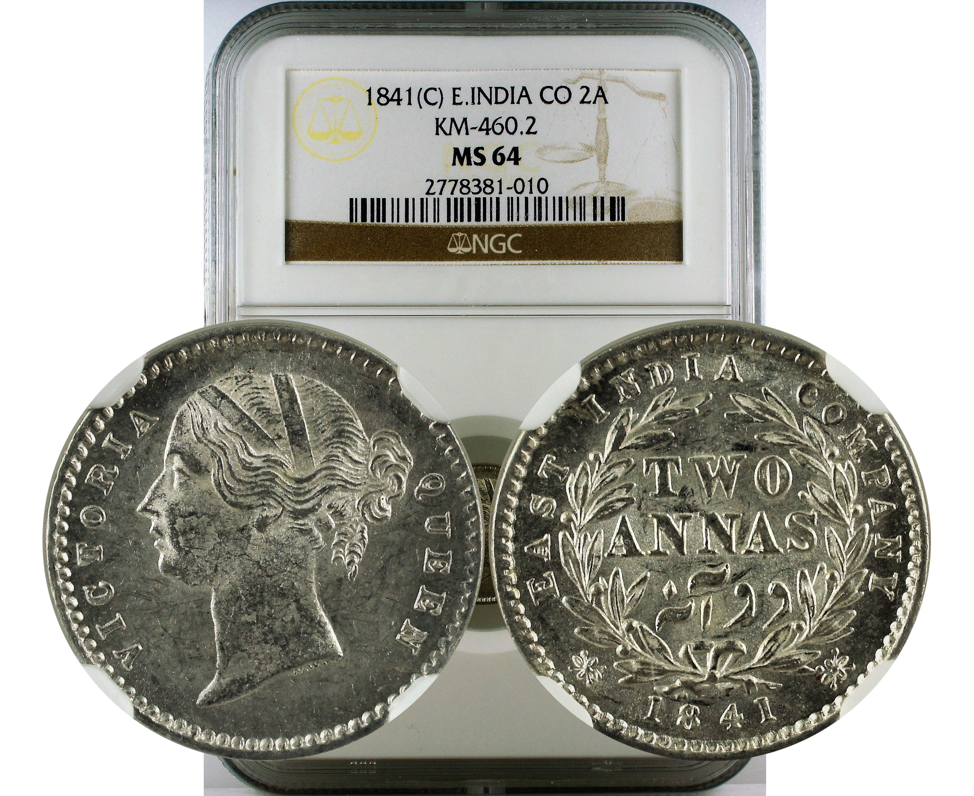 1841(C) INDIA S&W-3.64 TYPE A/1 16 BERRIES - 