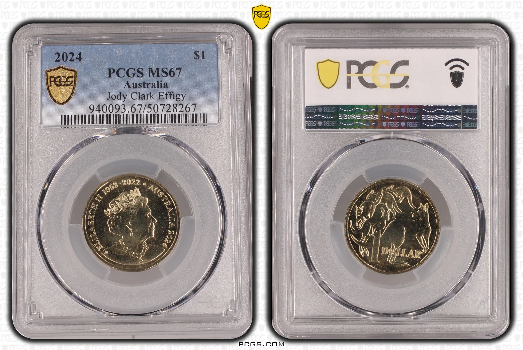 Jody Clark Effigy , One Dollar, 2024, PCGS MS67