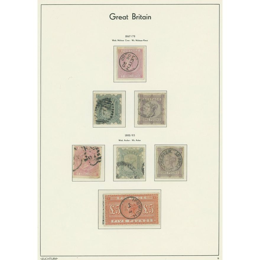 Great Britain Collections and Ranges 1840-2005 predominantly used ...