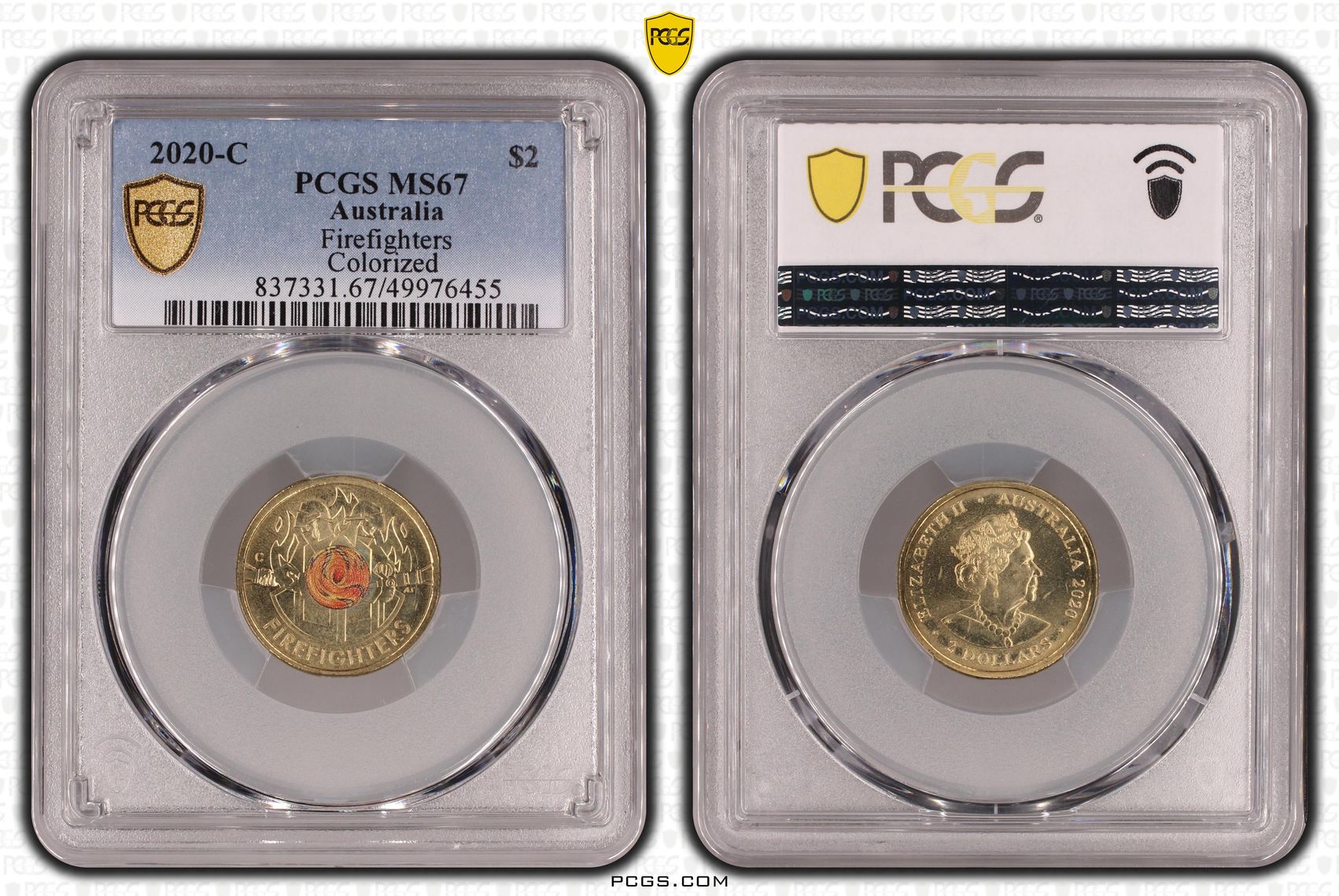 Firefighters Colorized , Two Dollar, 2020-C, PCGS MS67
