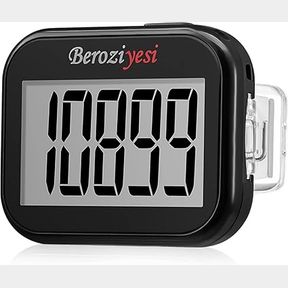 3D Pedometer for Walking Step Counter with Clock, Steps Tracker Portable Pedometer with Clip