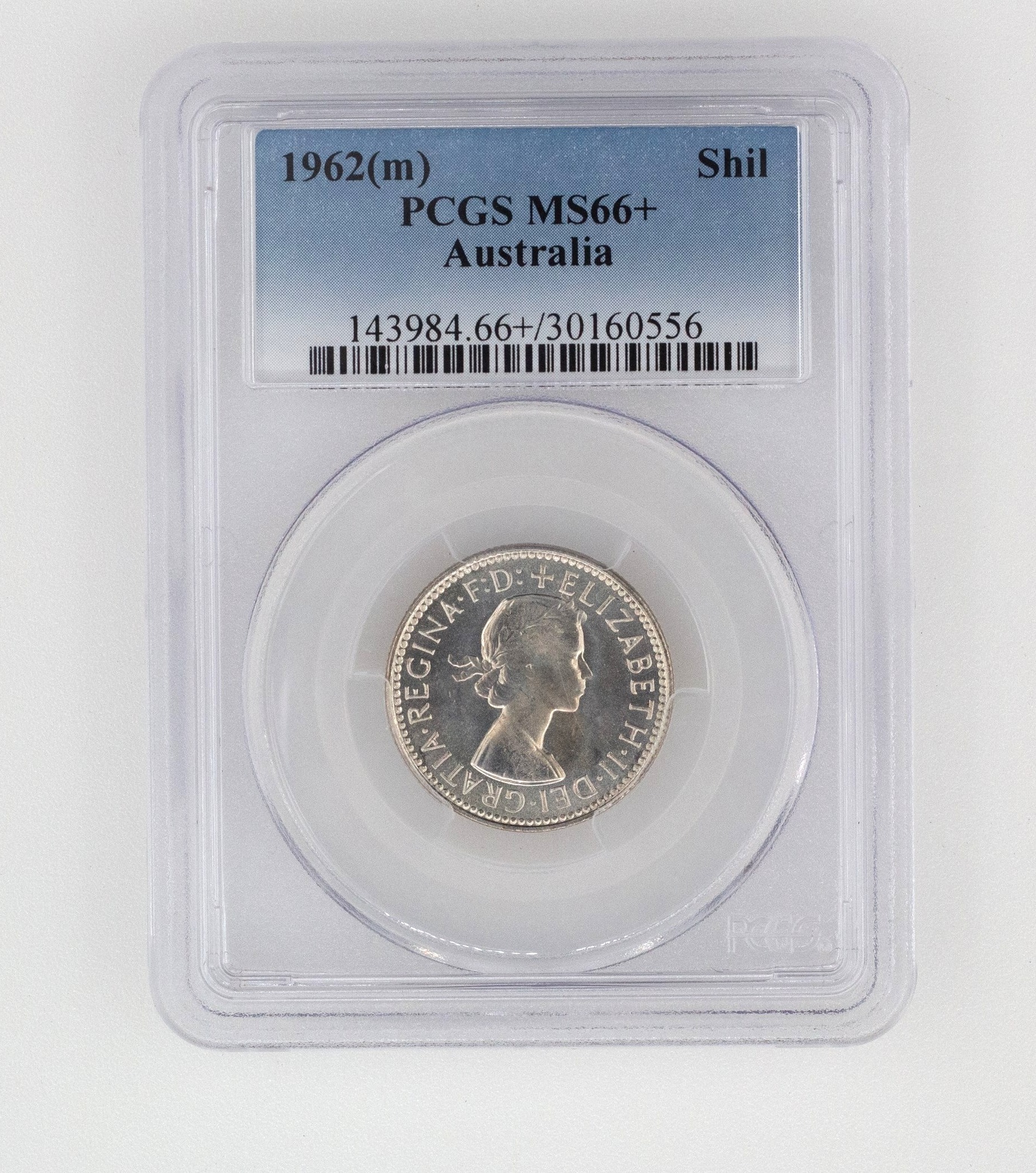Elizabeth II, Shilling, MS66+ , 1962-M