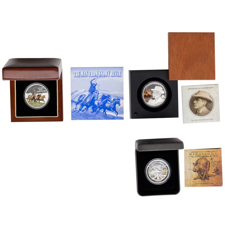 Elizabeth II, Silver Proof Issues, One Dollar, 2010 - 2014, FDC