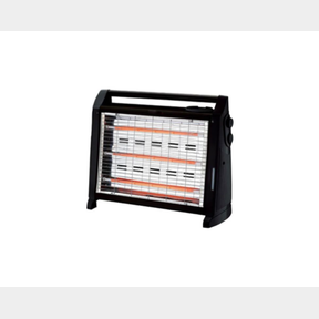 ROYAL HOMEWARE 1500W THREE BAR QUARTZ HEATER WITH FAN- HUMIDIFIER AND DUAL CONTROLS - BLACK