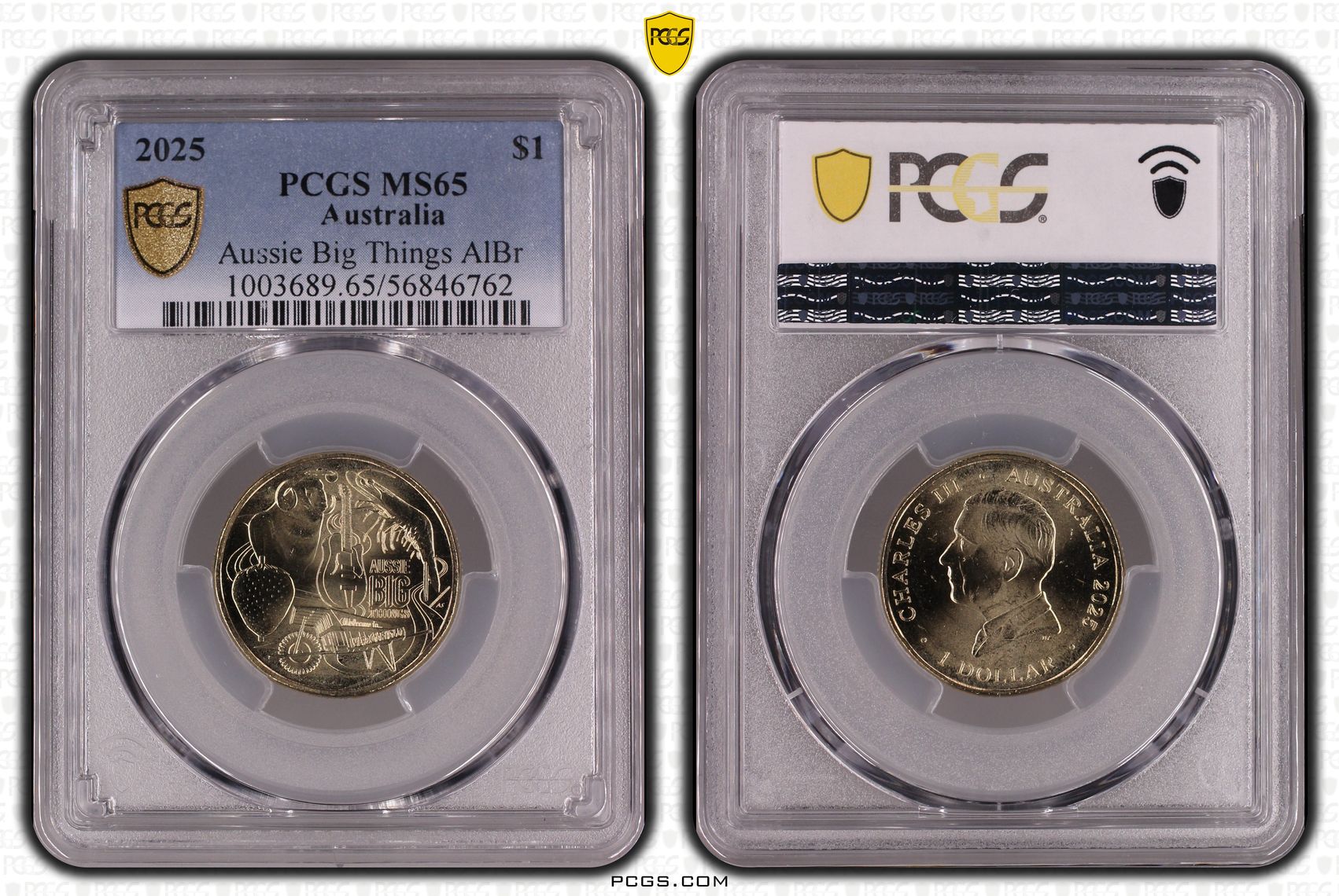 Aussie Big Things AlBr T-1, One Dollar, 2025, MS65