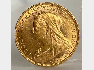 1895 VICTORIA MELBOURNE MINT OLD HEAD GOLD SOVEREIGN