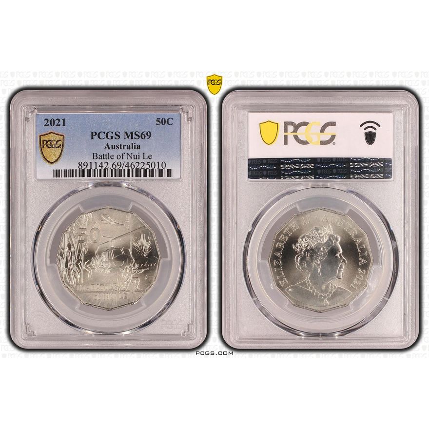 Battle of Nui Le, Fifty Cent, 2021, PCGS MS 69