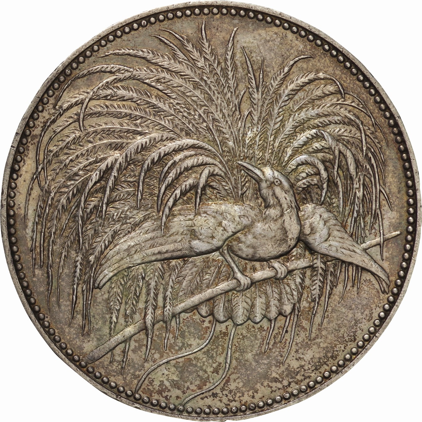 ドイツ領ニューギニア-German New Guinea. Silver. 5マルク(Mark 