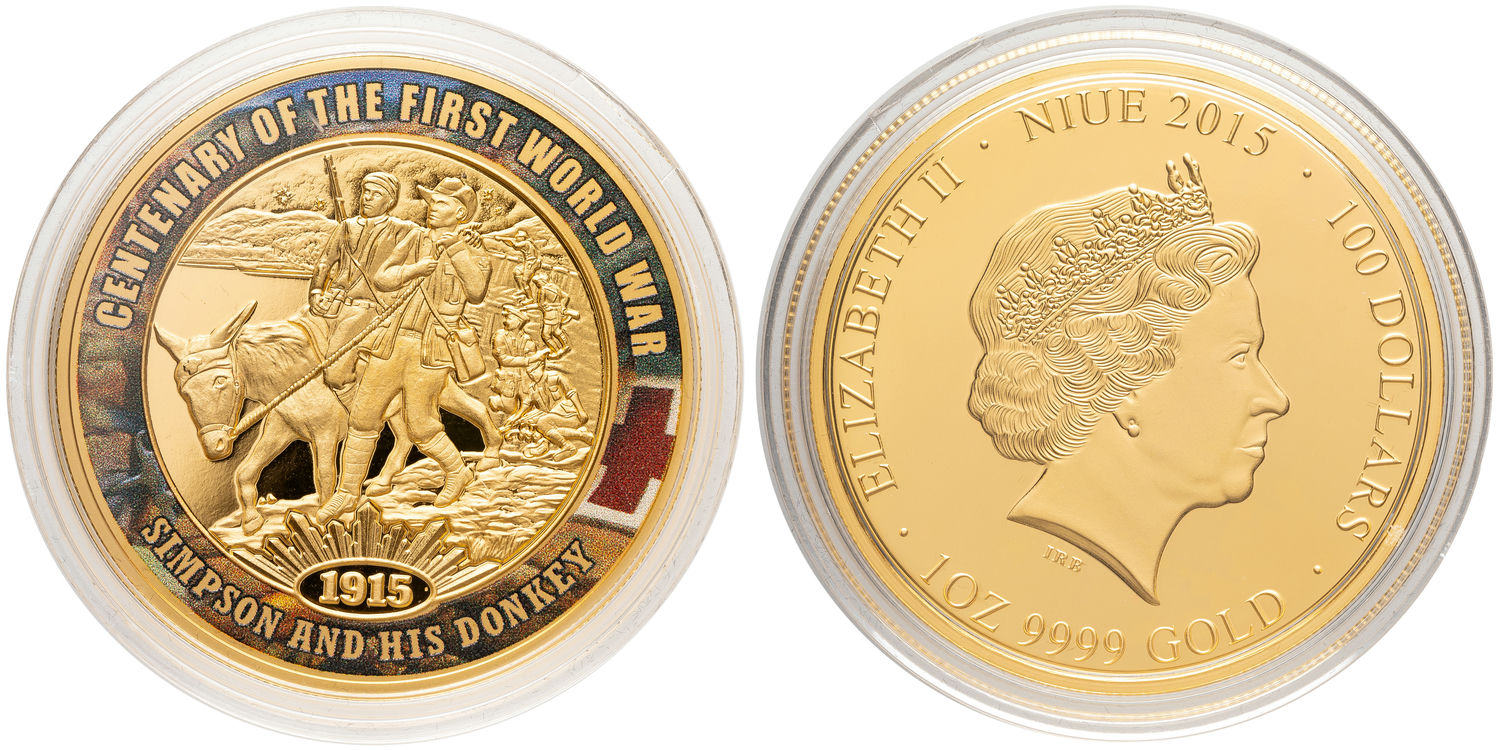 Niue, Elizabeth II, One Hundred Dollars, 2015, FDC