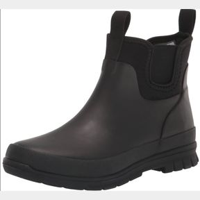 STAHEEKUM MENS WATERPROOF DRY-TREK CHELSEA RAIN BOOT, BLACK SZ 11