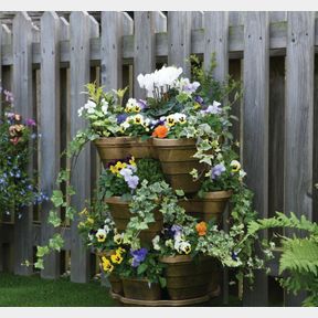 **NEW 3 TIER BRONZE PLANTER SELF WATERING FLOWER POT GP10216**