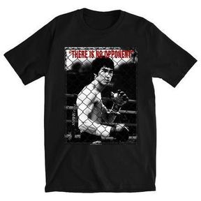 BRUCE LEE THERE IS NO OPPONENT BLACK COTTON TEE ASIAN XL SA:M-L - 52055/9577