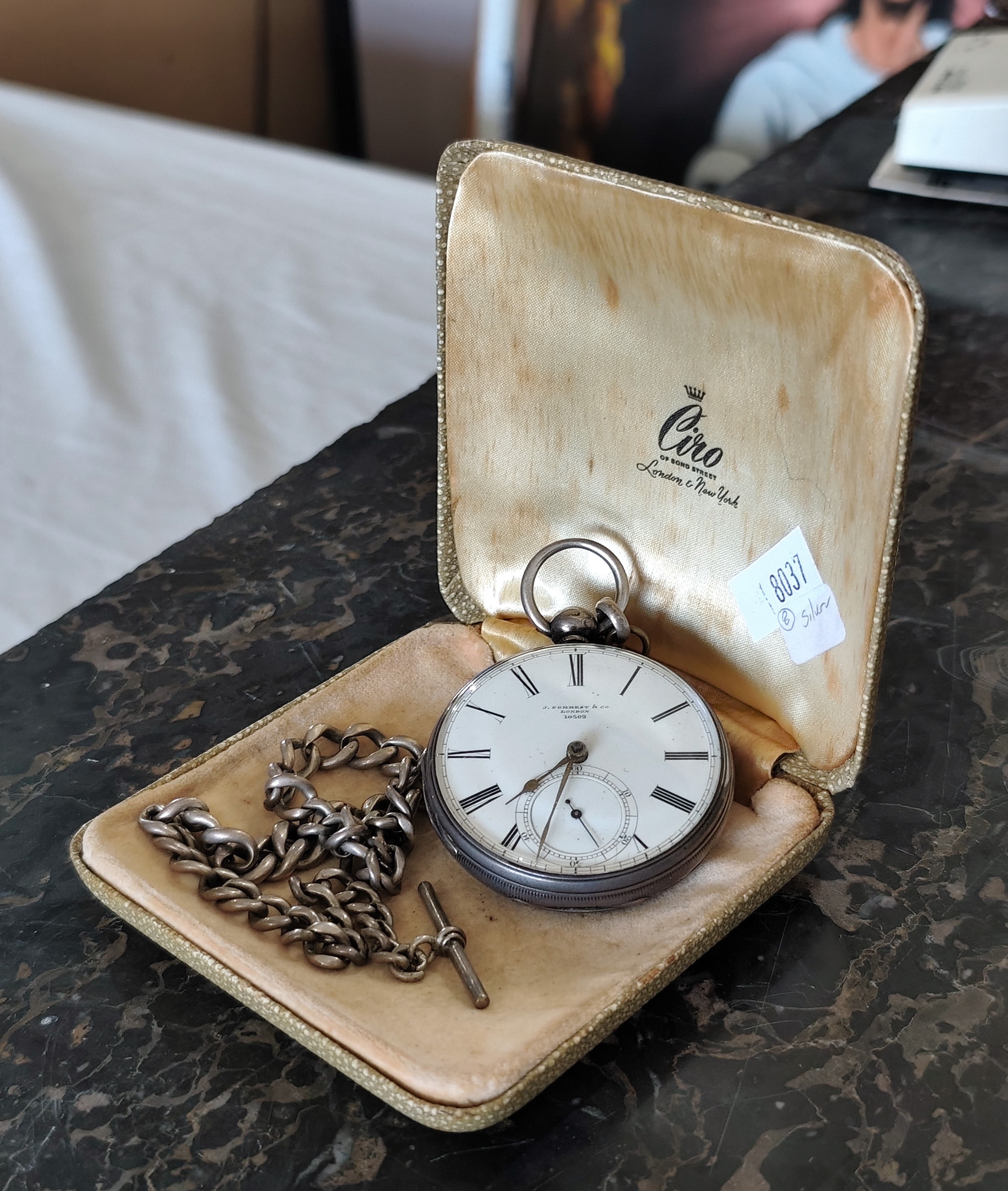 Sterling Silver Hallmarked J. Forrest Pocket Watch — NZ auction result