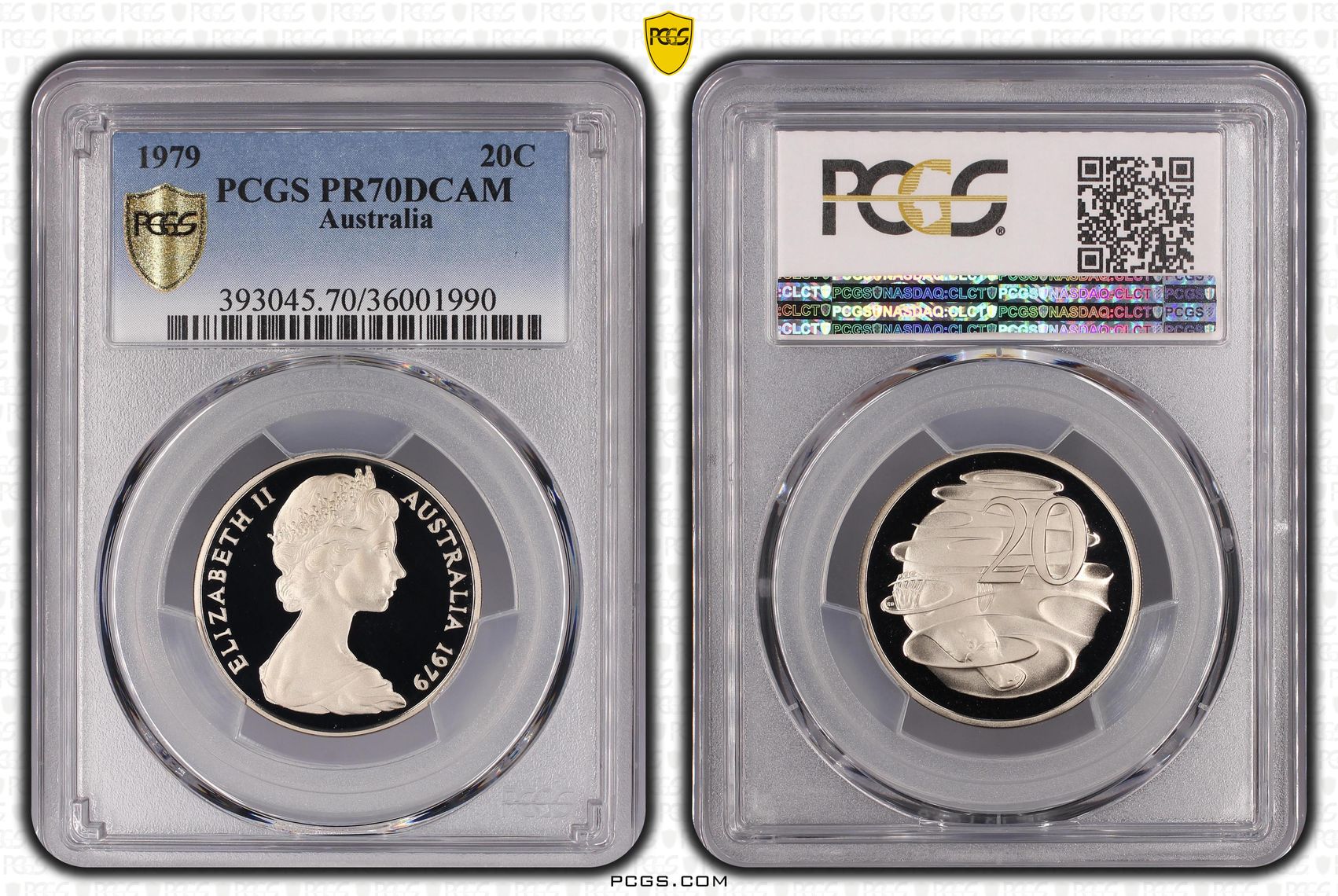 176 · 1979 Australia Twenty Cent, 20c PCGS - PR70DCAM POP 23/0 -990