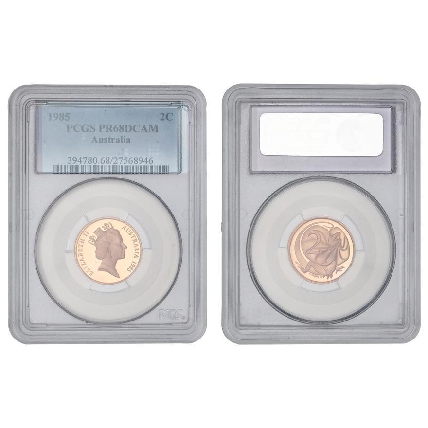 Elizabeth II, , Two Cent, 1985, PCGS PR68DCAM