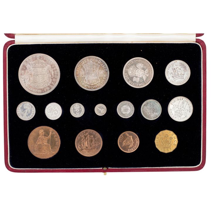 Great Britain, George VI, Proof Set, 1937, FDC