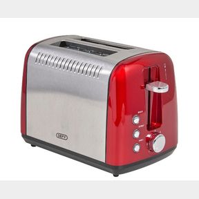DEFY - 2 SLICE STAINLESS STEEL TOASTER - RED