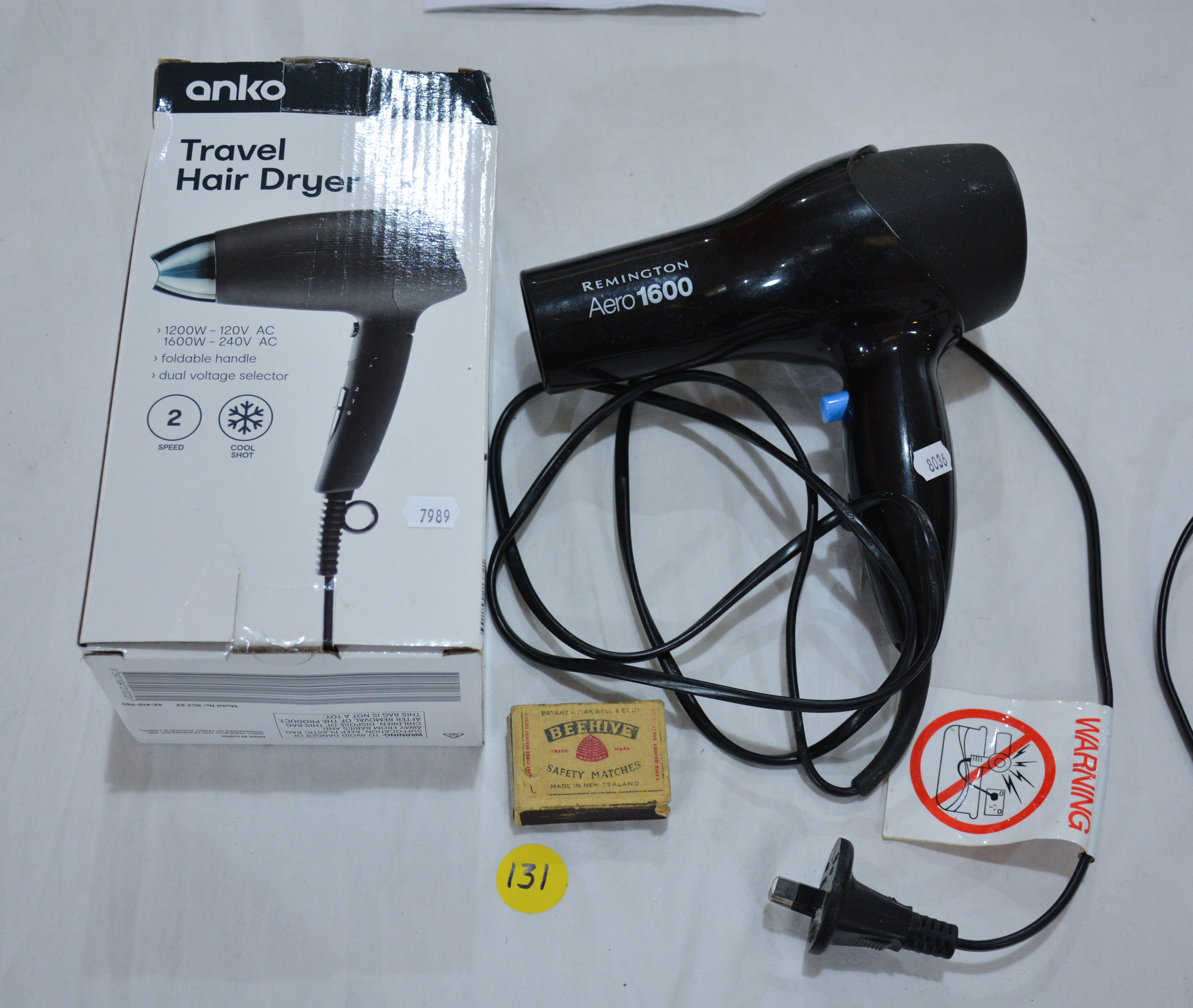 Hair Dryers x 2 — sold at auction in New Zealand for $20