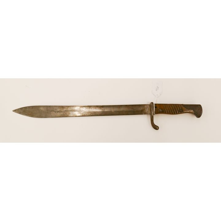 WWI German Model 1898/05 Bayonet. 20'' overall with 14.5'' butcher shape blade.