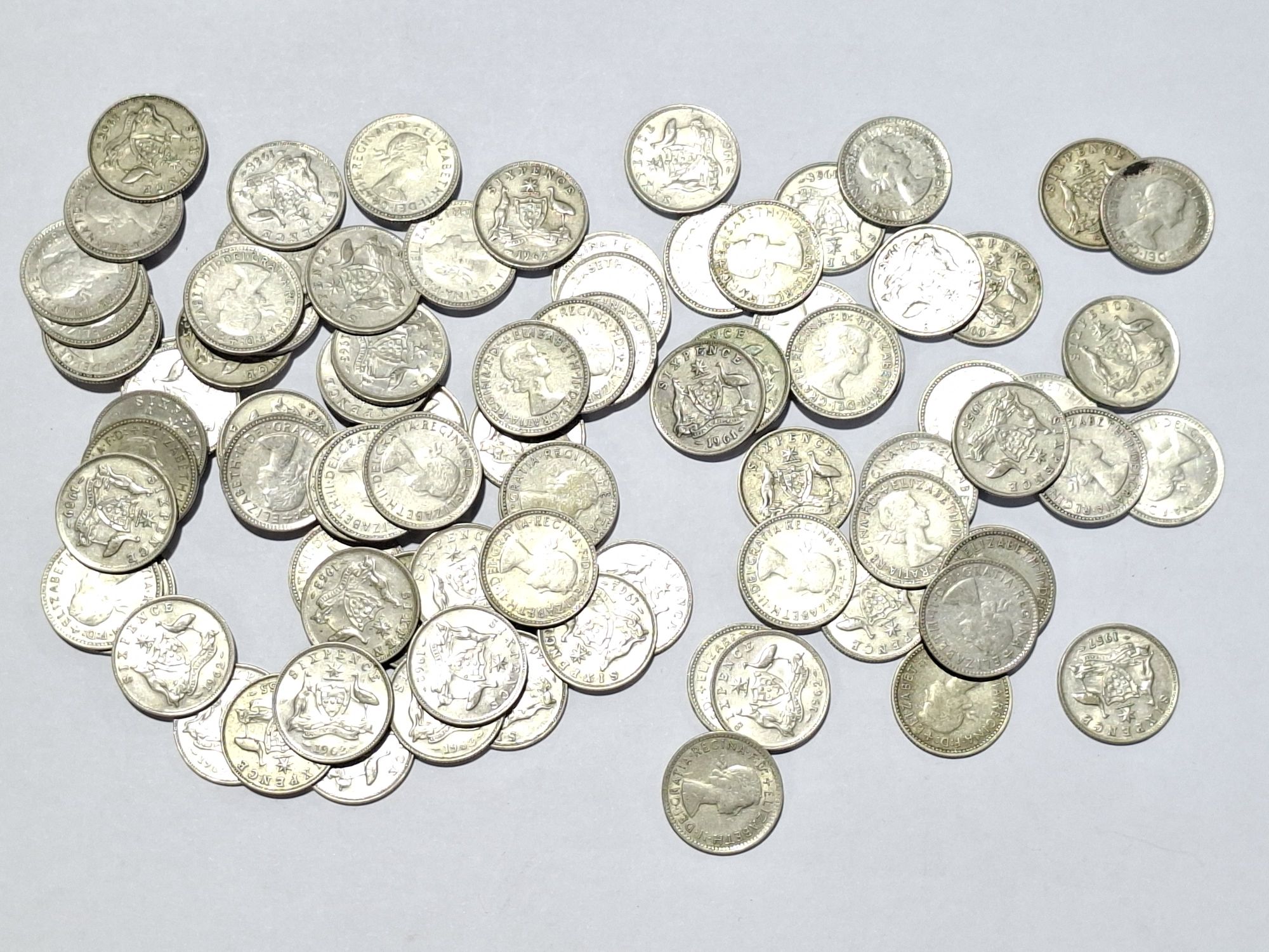 Collection Of Australian Six Pence