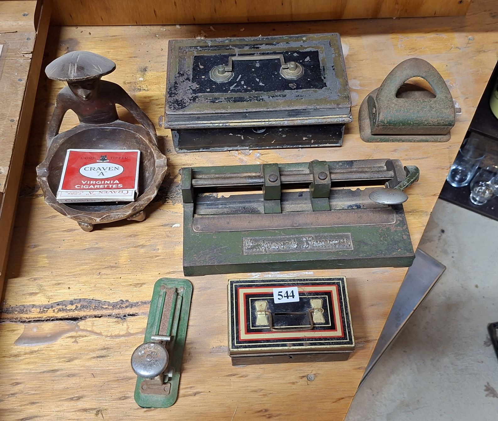 COLLECTION OF CASH TINS ETC