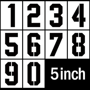 5 Inch Number Stencils Plastic Number Stencils for Cake Stencil Address Number Painting Stencils Templates