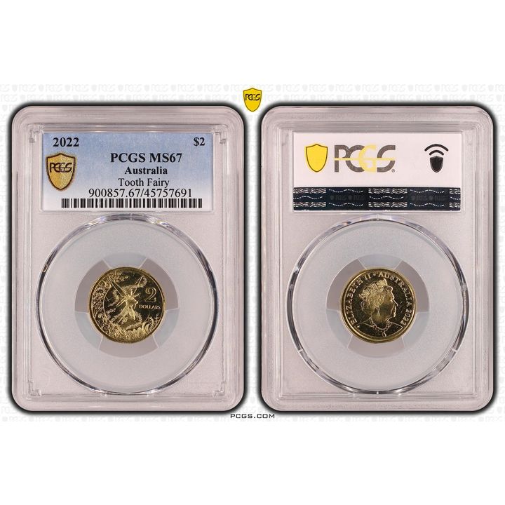 Elizabeth II, Tooth Fairy , Two Dollar, 2022, PCGS MS67