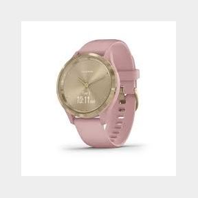 Garmin Vivomove 3S Smartwatch (39mm) - Light Gold Bezel with Dust Rose Silicone Band - 51662/1600