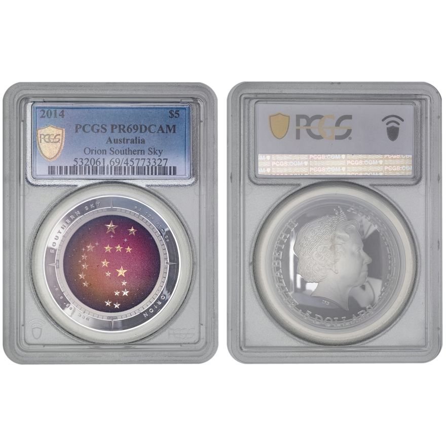 Orion Southern Sky, Five Dollars, 2014, PCGS PR69DCAM